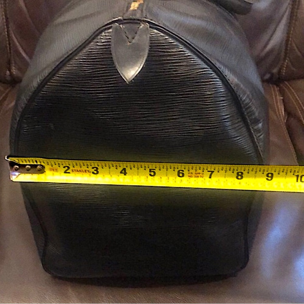LOUIS VUITTON Black Epi Keepall LV50 Boston Weekend Travel Duffle Bag VI8911 - Picture 16 of 16